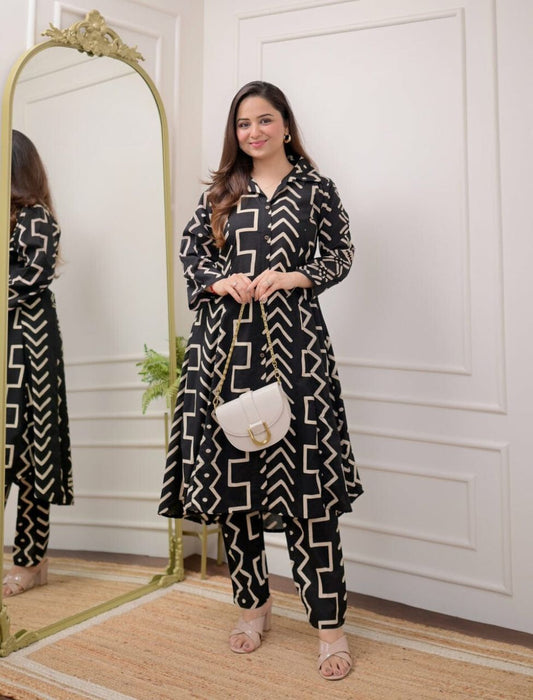 Premium Jaipuri Aline Printed Co-ord Set