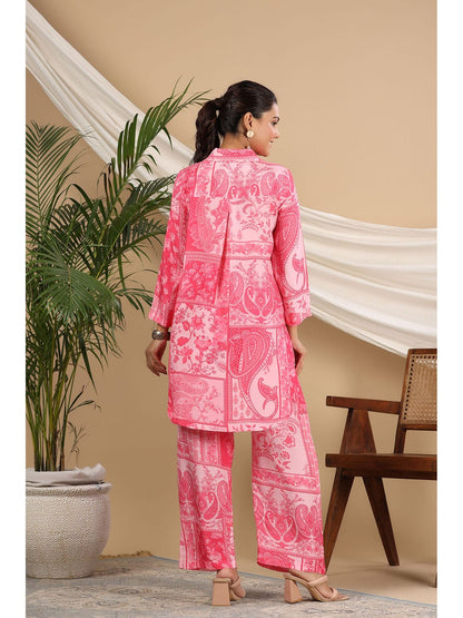 Designer Pink Maslin Co-ord Set