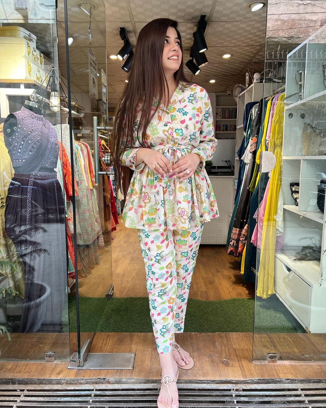 Multi color Floral Co-ord set