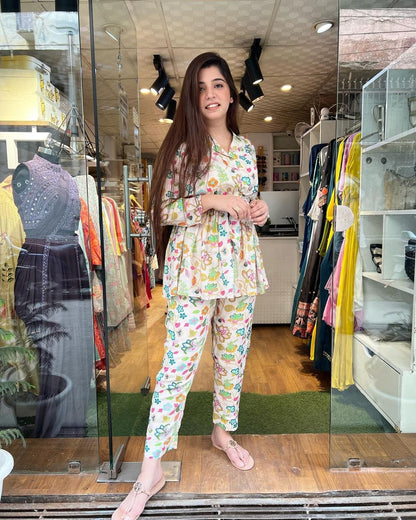 Multi color Floral Co-ord set