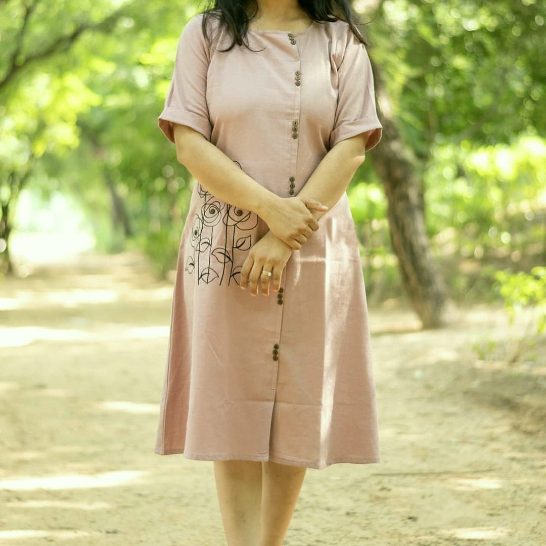 Stylish Handloom Cotton Dress