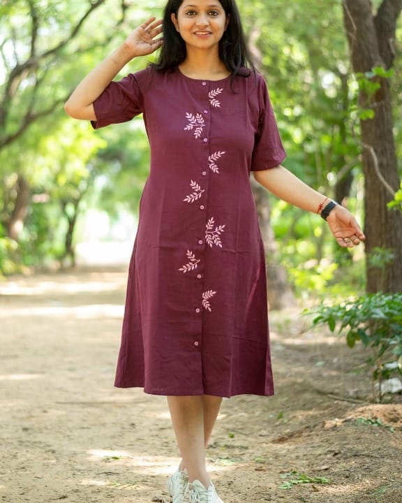 Designer Handloom Cotton Dress