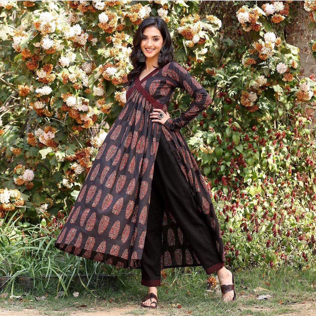 Alia Style Hand Block Printed Co-ord Set