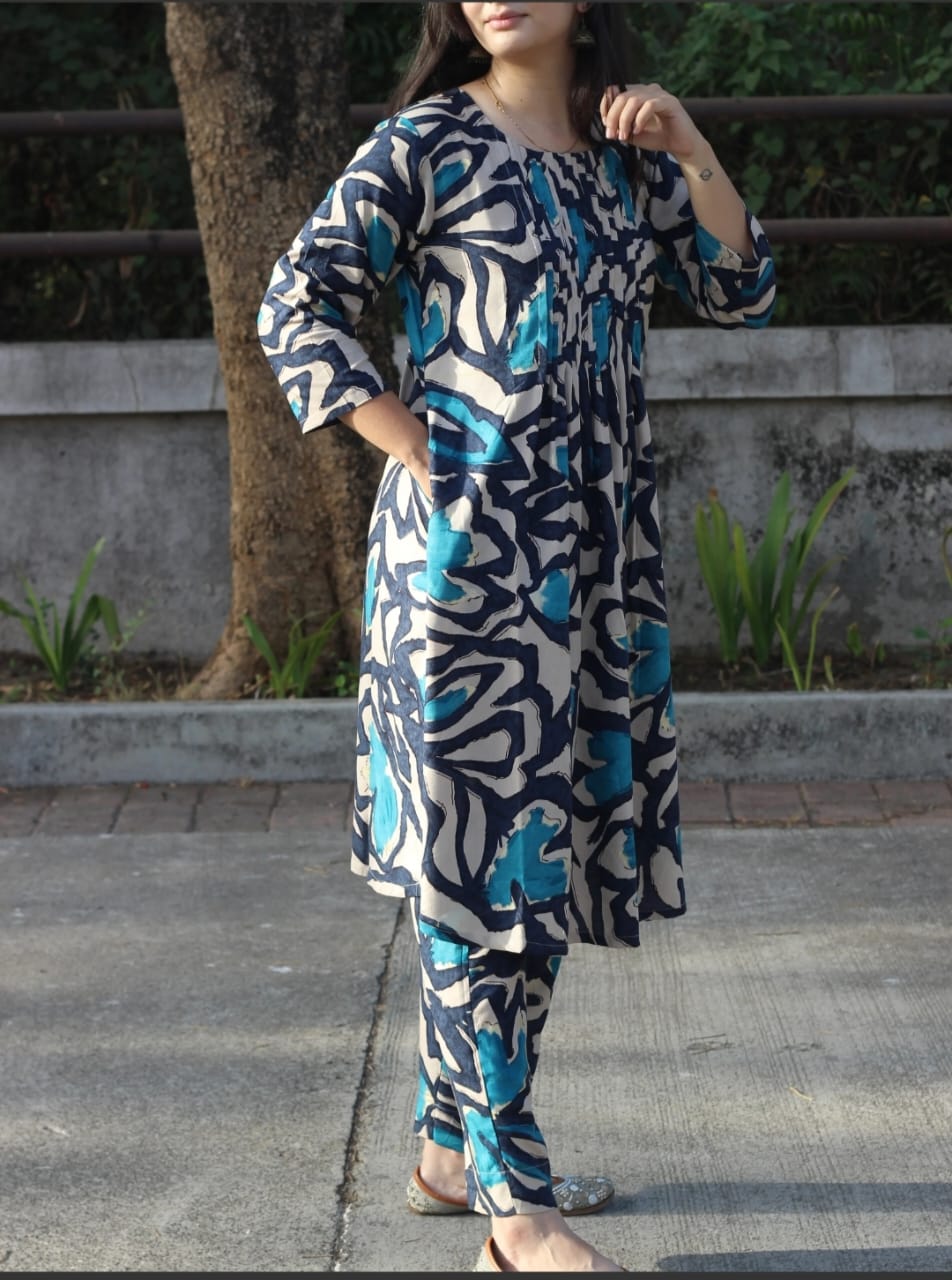 Designer Sanganeri Printed Co-ord Set