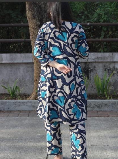 Designer Sanganeri Printed Co-ord Set