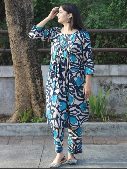 Designer Sanganeri Printed Co-ord Set