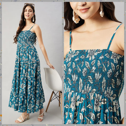 Stylish Anarkali Printed Dress