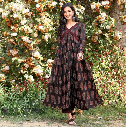 Alia Hand Block Printed Co-ord Set