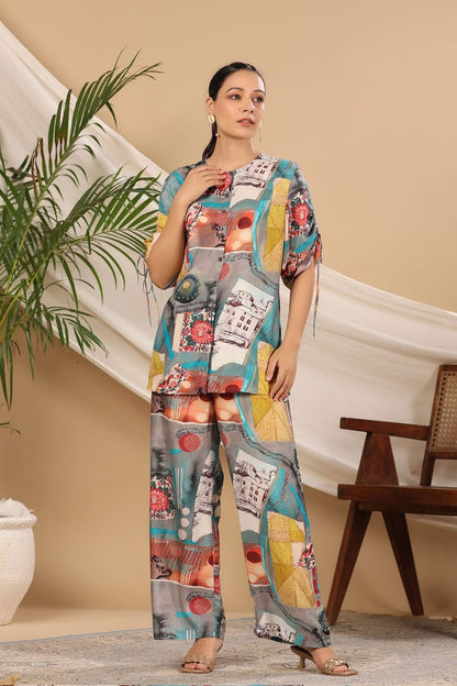 BEAUTIFUL MUSLIN PRINTED CO-ORDS SET